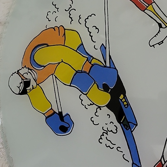 Vintage Sports Themed 15" Glass Ceiling Light Shade. Great Condition - Picture 5 of 16